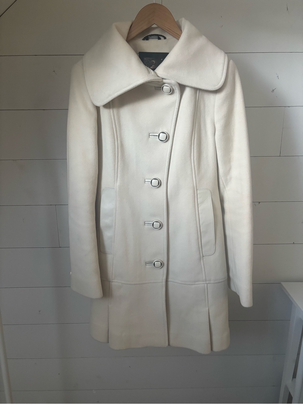 🤍 Mackage Ivory Wool Coat – XS/S